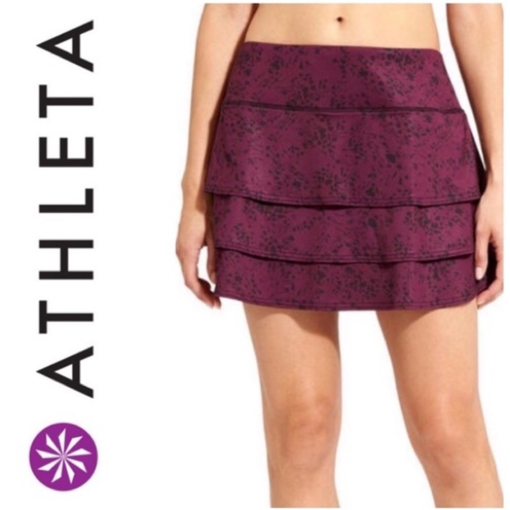 ATHLETA Swagger Skort In Floral Plum